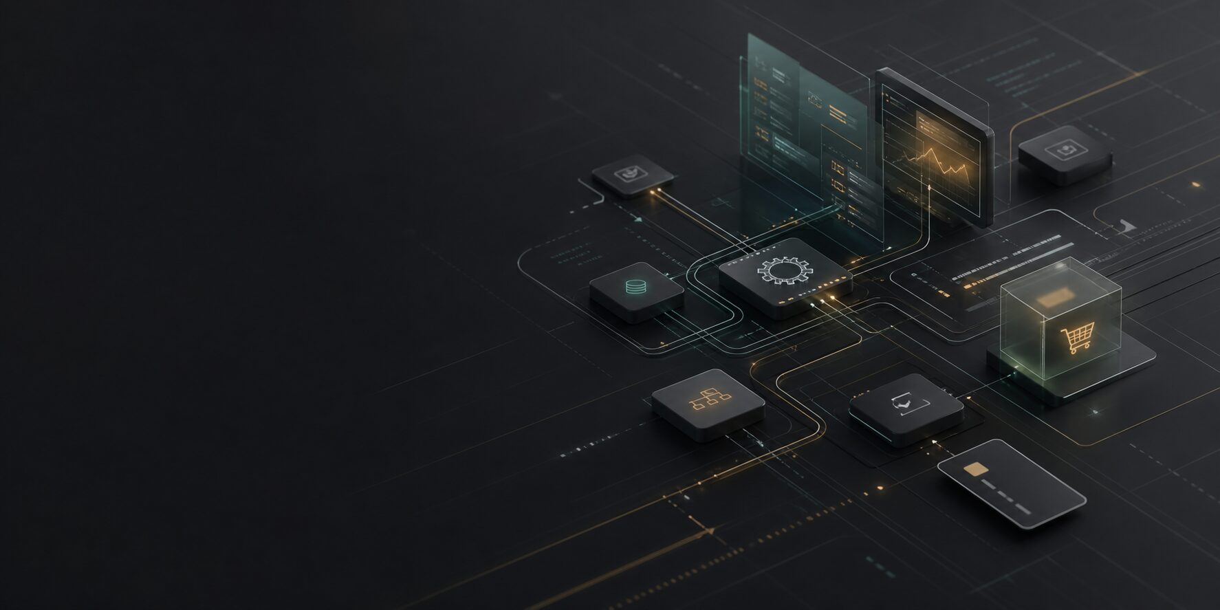 Abstract AI automation and payment system interface